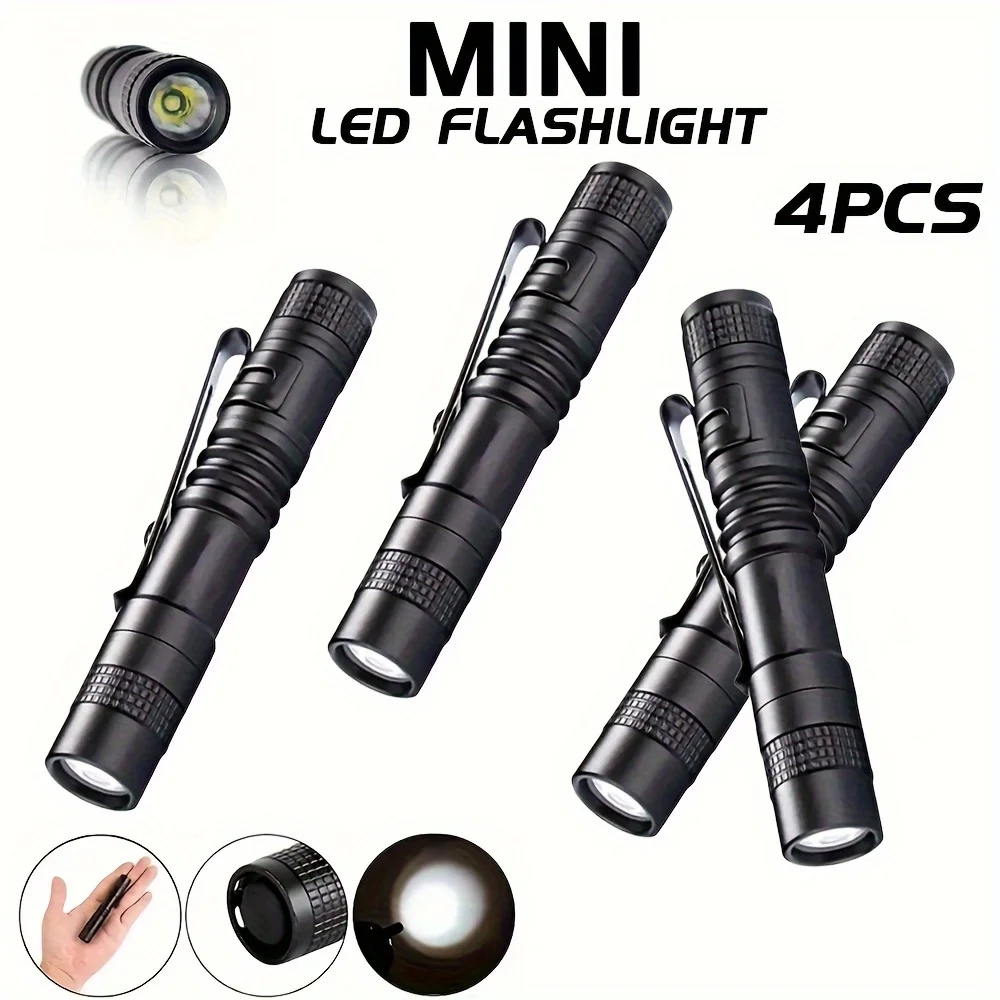 Stationery Supply - 1-4 قطعة قلم LED صغير محمول