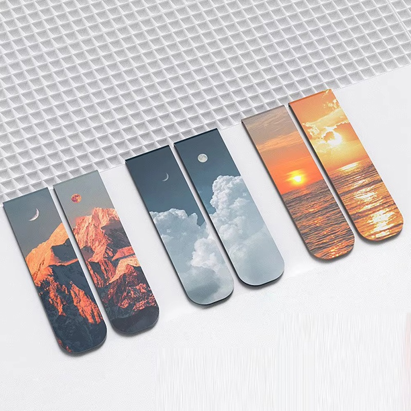 Paperclip Magnetic Set - 2 قطعة/مجموعة علامات كتب جميلة بتصميم