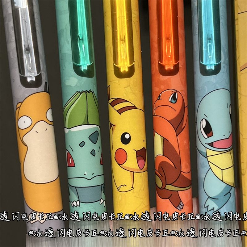 Stationery Warehouse - قلم جل سيليكون شفاف بتصميم بوكيمون