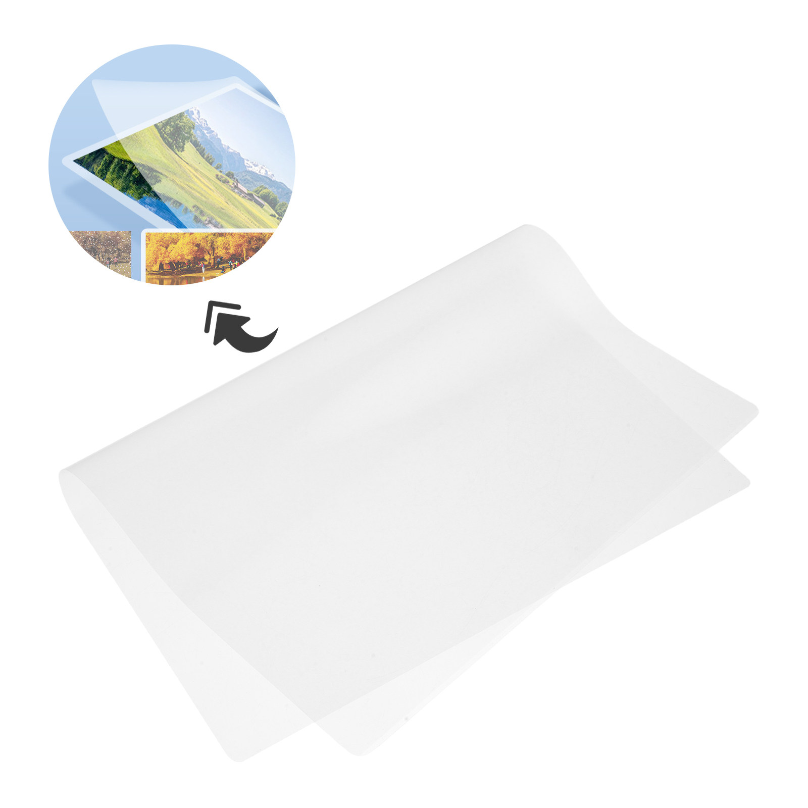 Document Laminator Pouch - 100 ورقة A4 من أغلفة التغليف