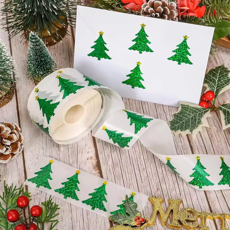ملصقات شجرة عيد الميلاد اللامع - مراجعة Ideal Stationery & Office Supply وسعره