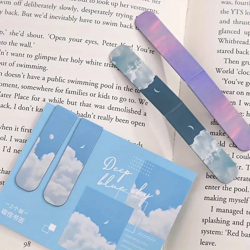 2 قطعة/مجموعة علامات كتب جميلة - مراجعة Paperclip Magnetic Set وسعره