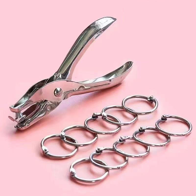 مثقبة ورق يدوية معدنية بفتحة د - مراجعة Paper Punch 3 Hole وسعره