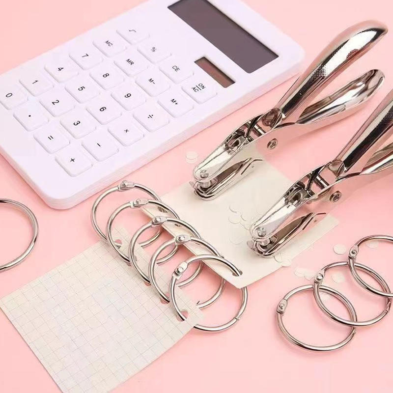 مثقبة ورق يدوية معدنية بفتحة د - مراجعة Paper Punch 3 Hole وسعره